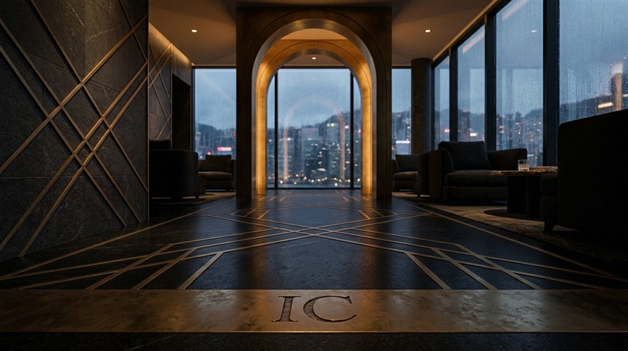 Klassisches Casino-Interior mit grünen Pokertischen